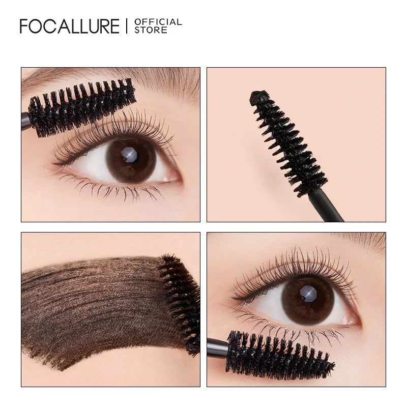 Silk Fiber Waterproof Black Mascara