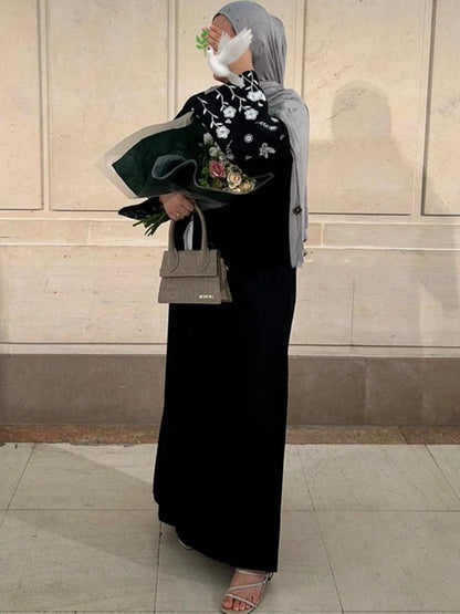 floral Embroidery Abaya