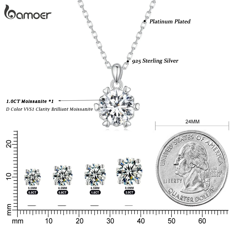 Carat Moissanite Pendant Necklace