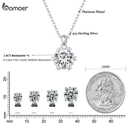 Carat Moissanite Pendant Necklace