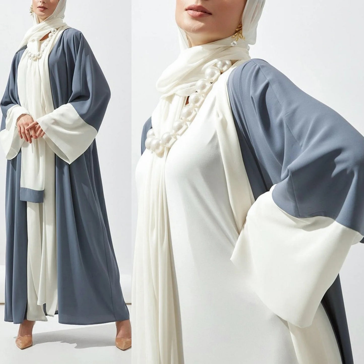 Abaya Patchwork Cardigan