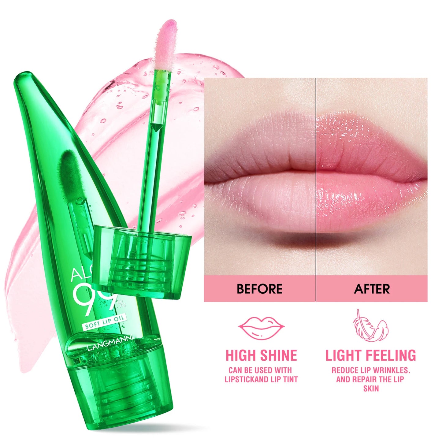 Aloe Vera Waterproof Color Changing Lip Gloss