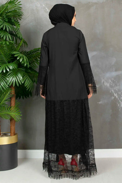 Lace Black Abayas