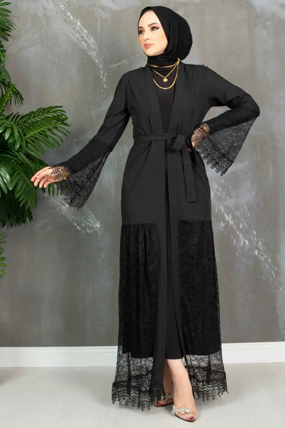 Lace Black Abayas