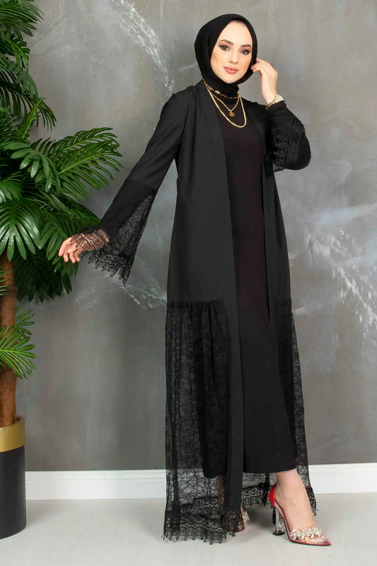 Lace Black Abayas