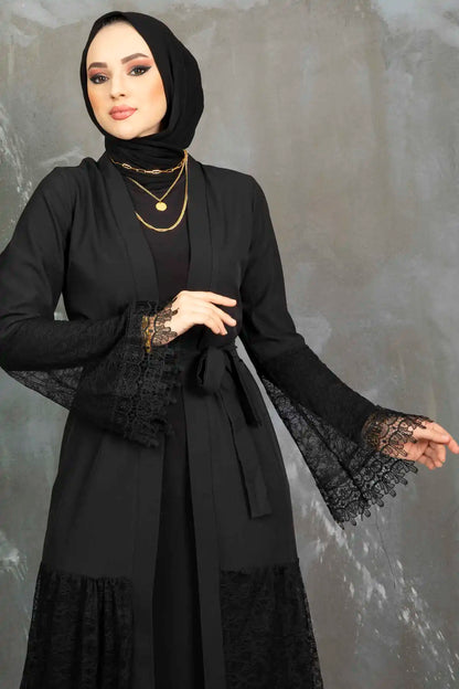 Lace Black Abayas